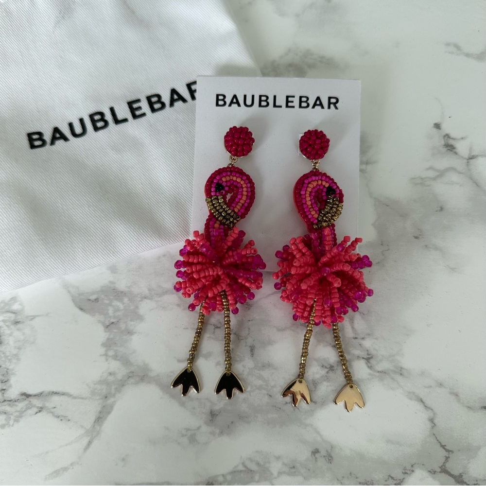 Baublebar Flamingo Statement Earrings